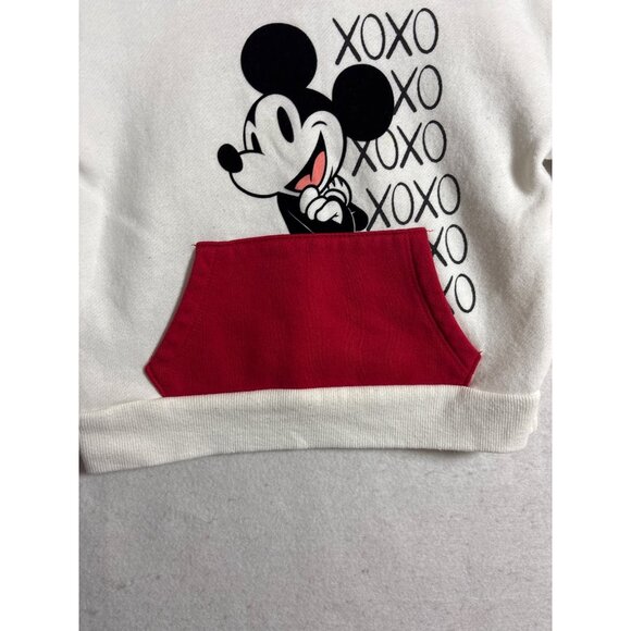 Disney Junior Mickey Mouse Toddler Sweatshirt 2T White & Red - Picture 5 of 9